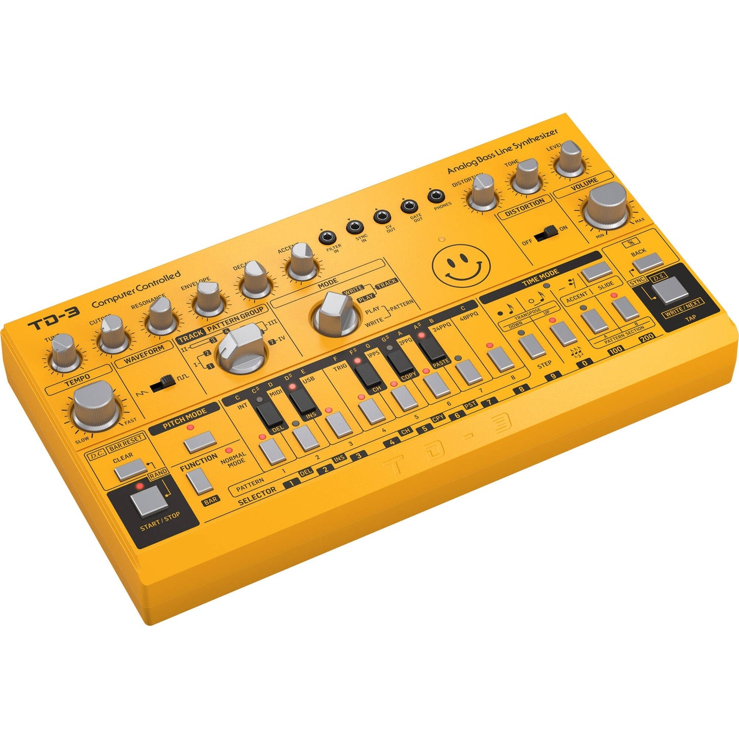 Behringer TD-3-Yellow Analog Bass Line Synthesizer - Yellow