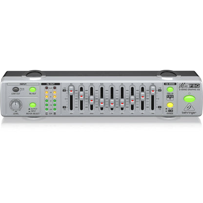 Behringer FBQ800 V2 Compact 9-Band Graphic Equalizer with FBQW