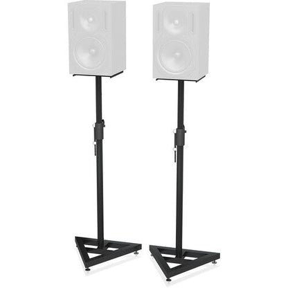 Behringer Heavy-Duty Height-Adjustable Monitor Stands -3-3.8' - 55' - Pair