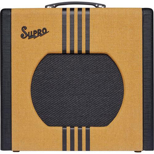 Supro 1822RBC Delta King 12 15 Watt 1x12” Combo Amplifier in Tweed and Black