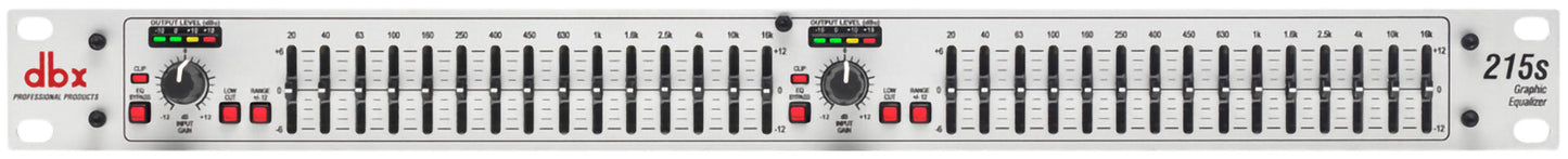DBX 215S Dual 15-Band EQ in Silver