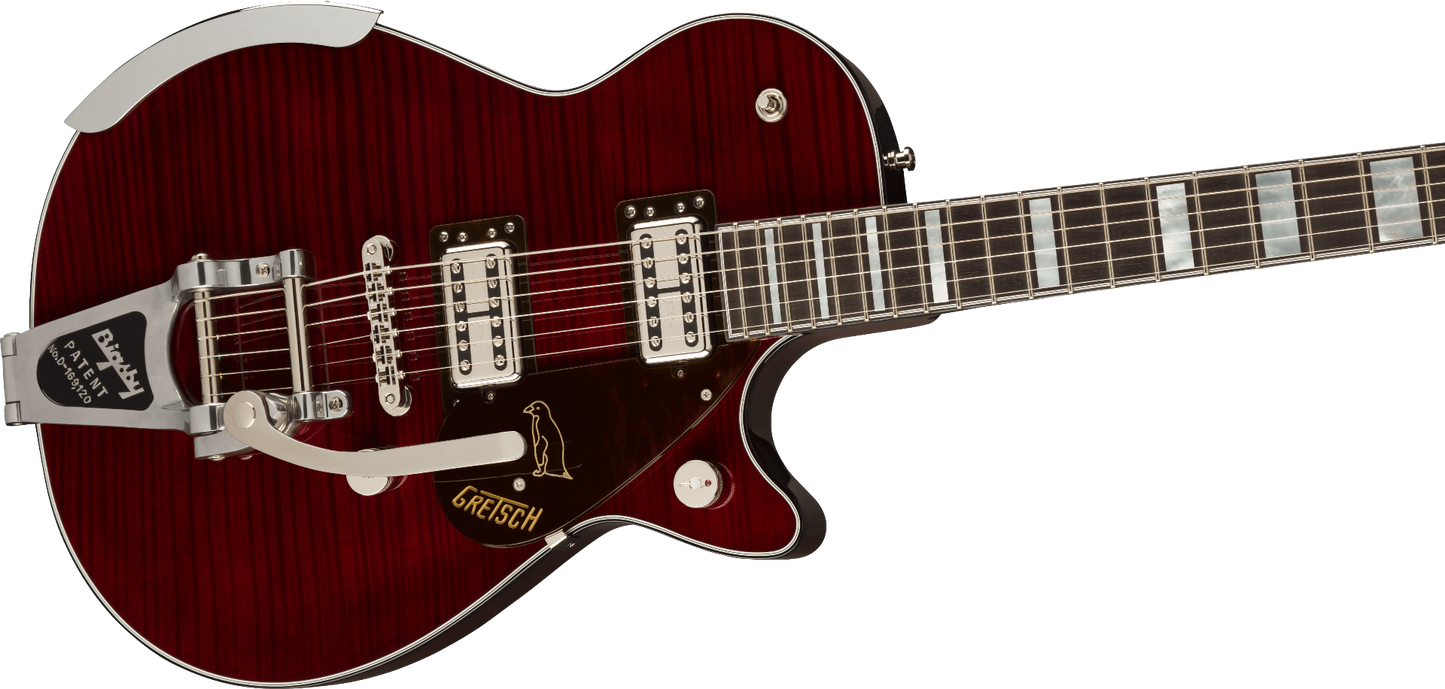 Gretsch Nigel Hendroff Signature Penguin Electric Guitar - Dark Cherry Flame