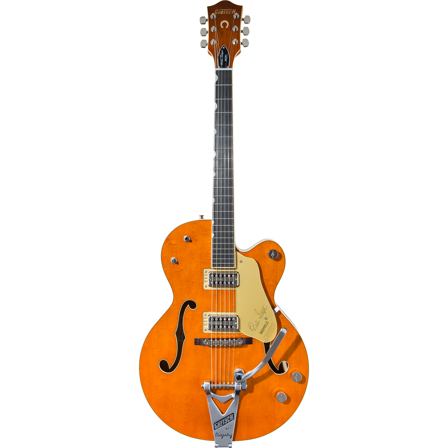 Gretsch G6120T-BSSMK Brian Setzer Signature Nashville® Hollow Body '59 “Smoke” Electric Guitar, Smoke Orange