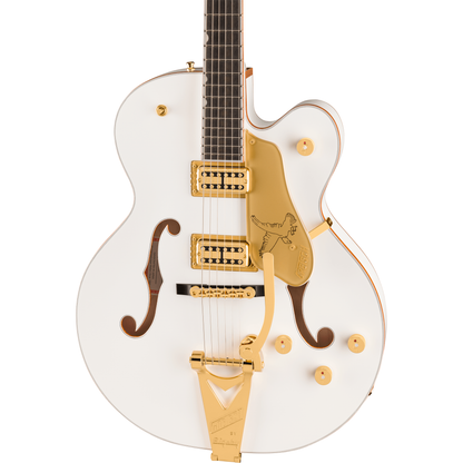Gretsch Falcon Hollow Body Electric Guitar w/ String-Thru Bigsby - White