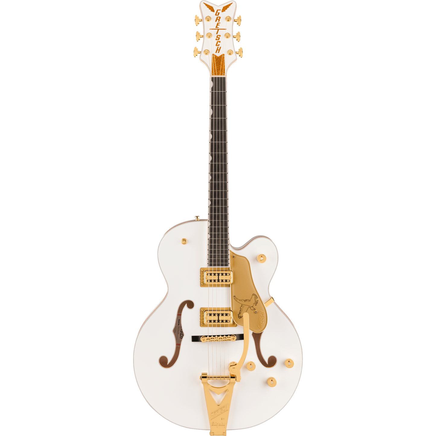 Gretsch Falcon Hollow Body Electric Guitar w/ String-Thru Bigsby - White