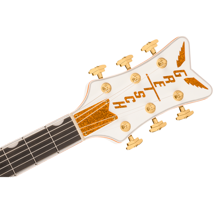 Gretsch Falcon Hollow Body Electric Guitar w/ String-Thru Bigsby - White