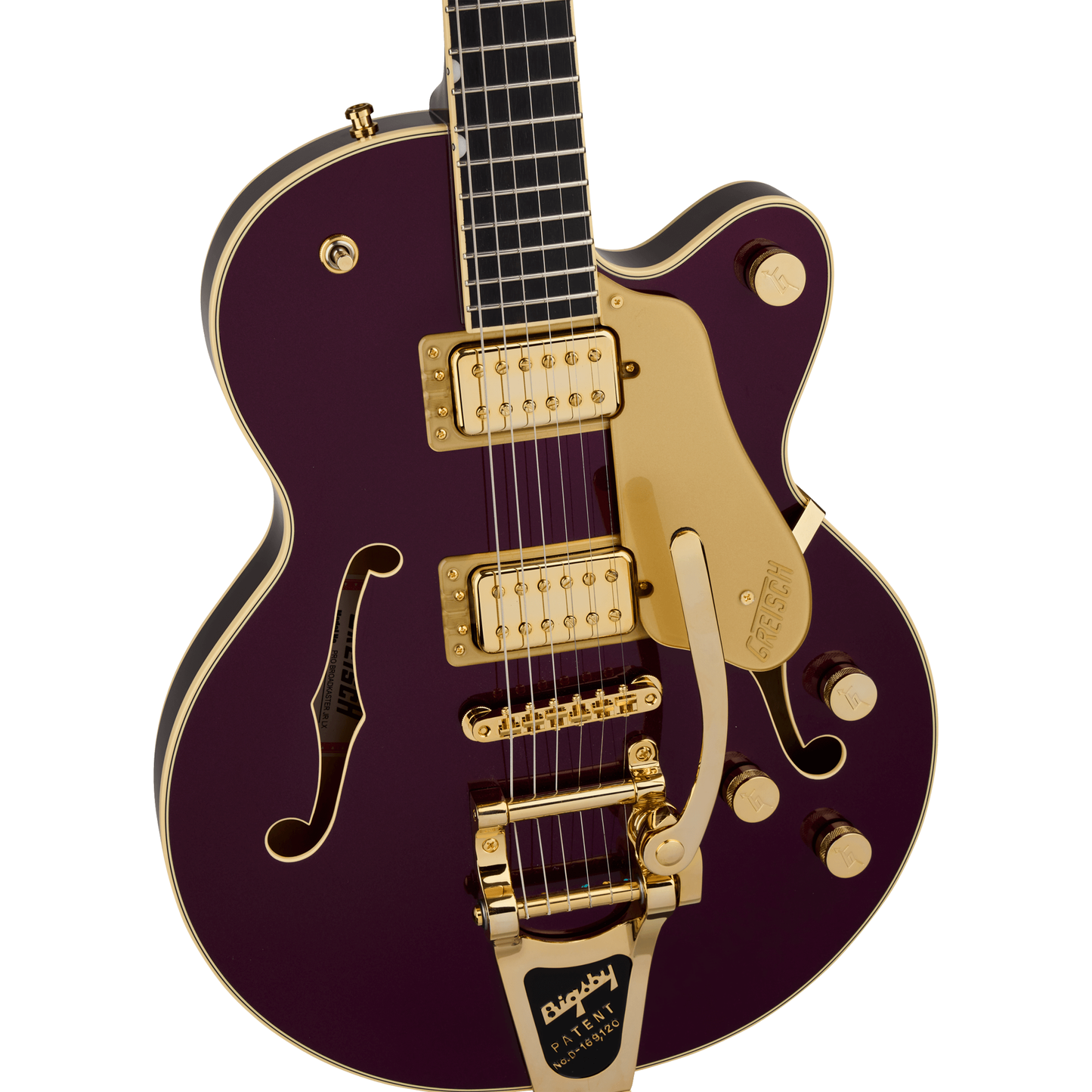 Gretsch Broadkaster Jr. LX Center Block Semi-Hollow Electric Guitar - Blackberry