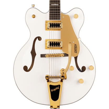 Gretsch G5422TG Electromatic Classic Hollow Body Electric Guitar, Snowcrest White