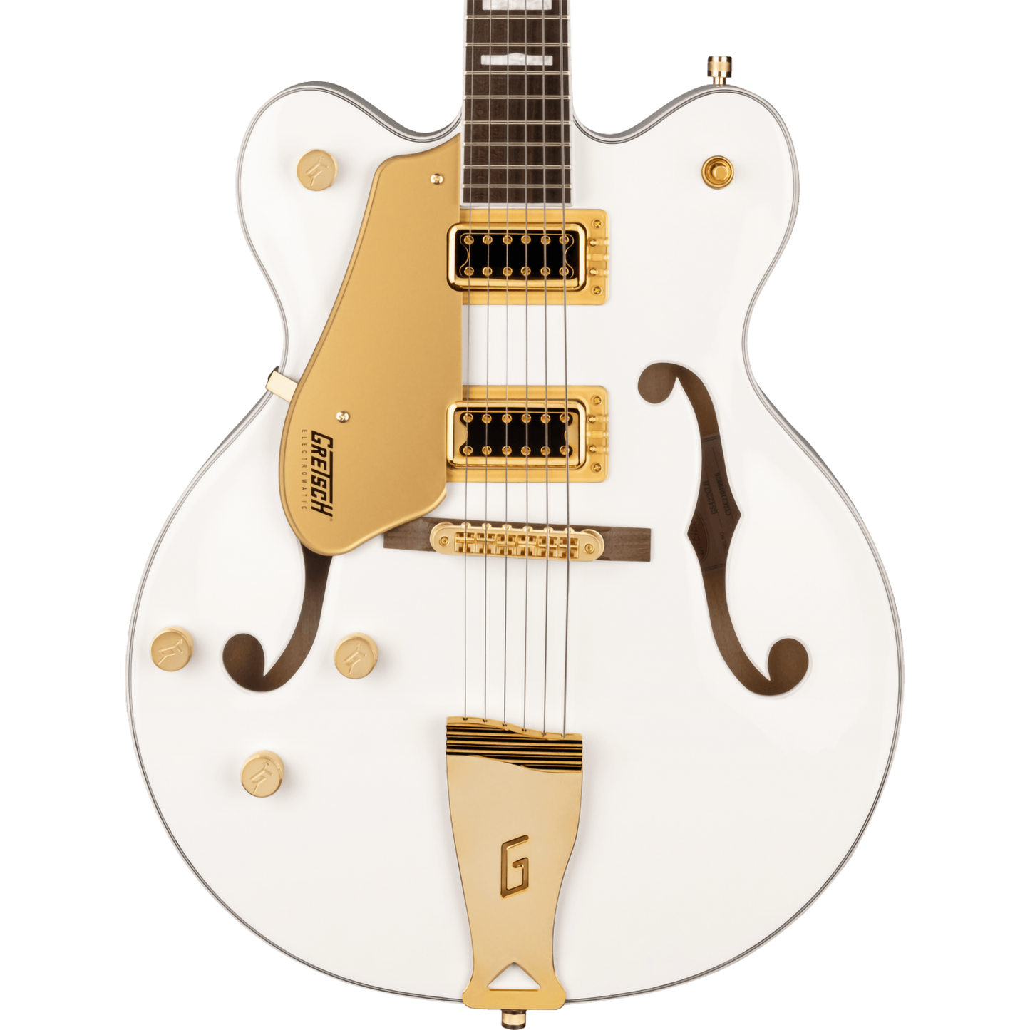 Gretsch G5422GLH Electromatic Classic Hollow Body Double-Cut Left-Handed Electric Guitar, Snowcrest White