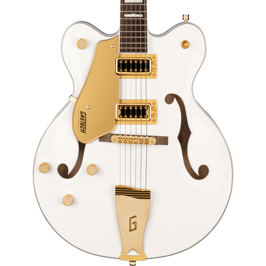 Gretsch G5422GLH Electromatic Classic Hollow Body Double-Cut Left-Handed Electric Guitar, Snowcrest White