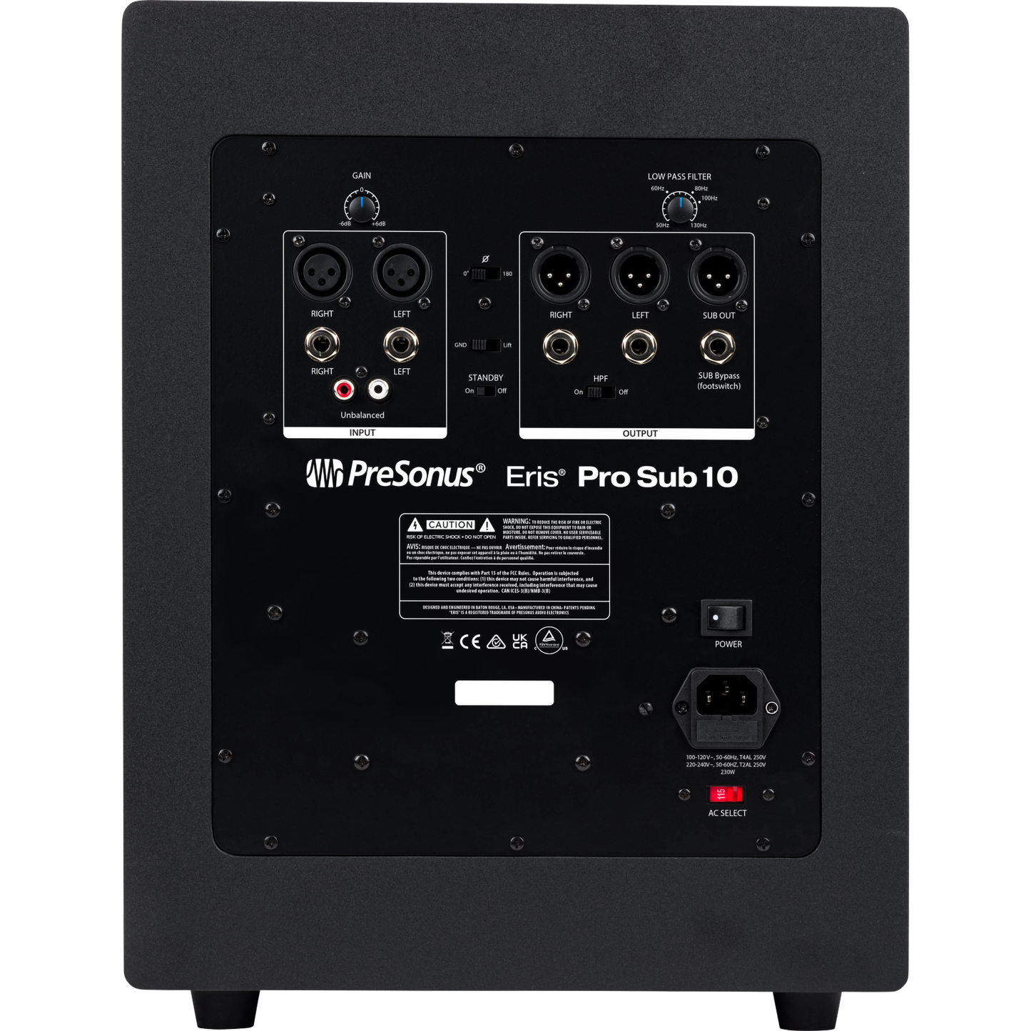 Presonus Eris Pro Sub 10 2nd Gen 10” Active Studio Subwoofer