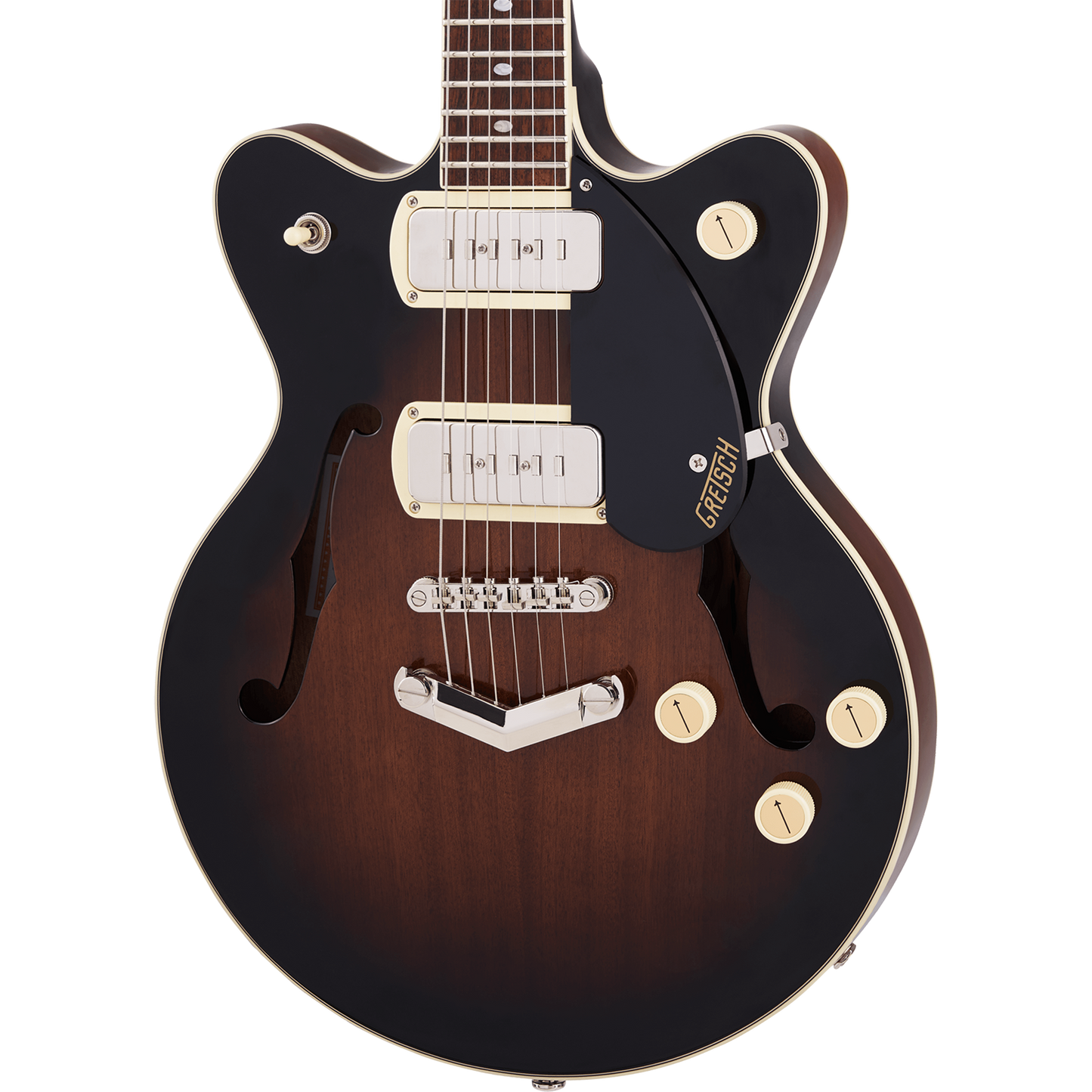 Gretsch G2655-P90 Streamliner™ Center Block Jr. Double-Cut Electric Guitar, Brownstone