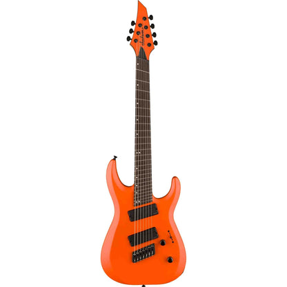 Jackson Pro Plus Dinky® MDK Modern HT7 MS 7-String Electric Guitar, Satin Orange Crush