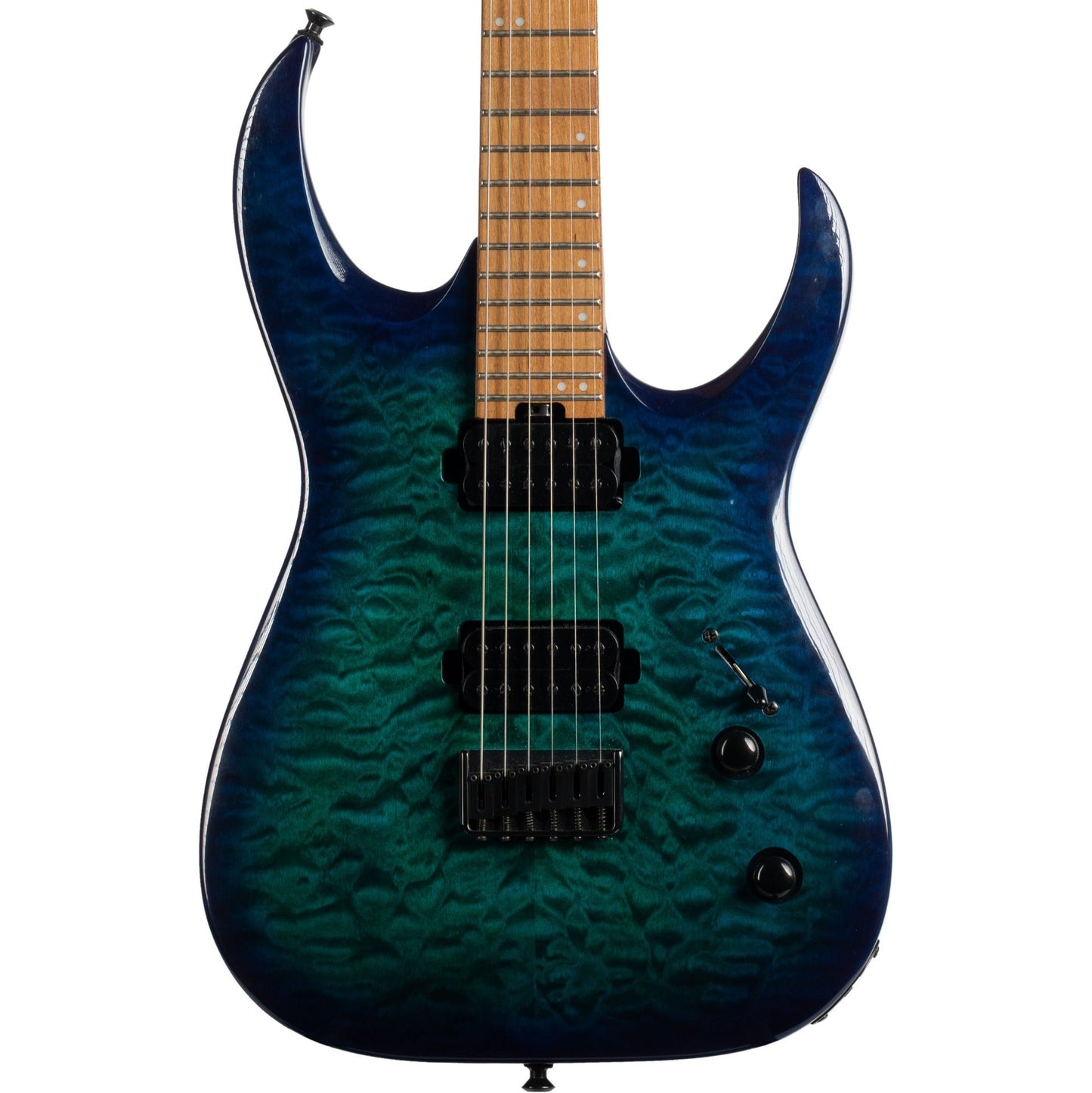 Jackson Pro Series Misha Mansoor Juggernaut HT6QM Electric Guitar, Chlorine Burst