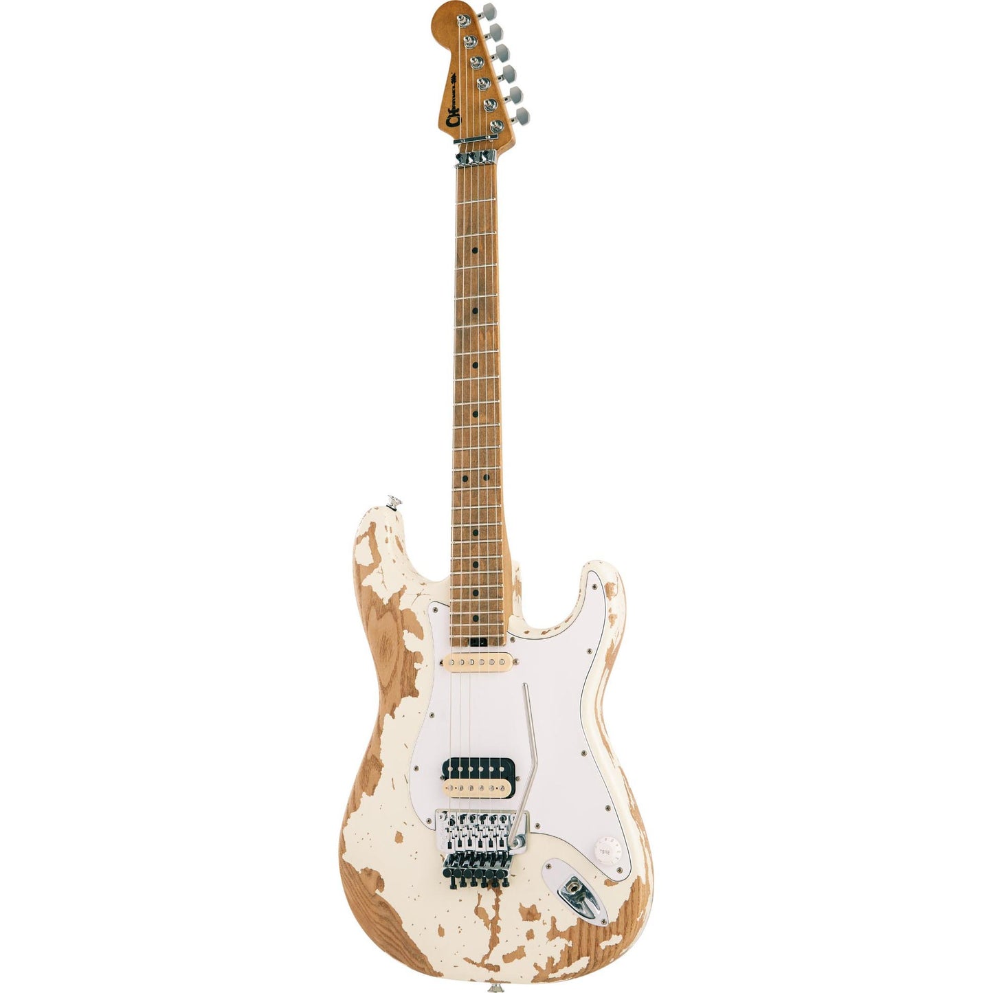 Charvel Henrik Danhage Limited Edition Signature Electric Guitar - White Relic