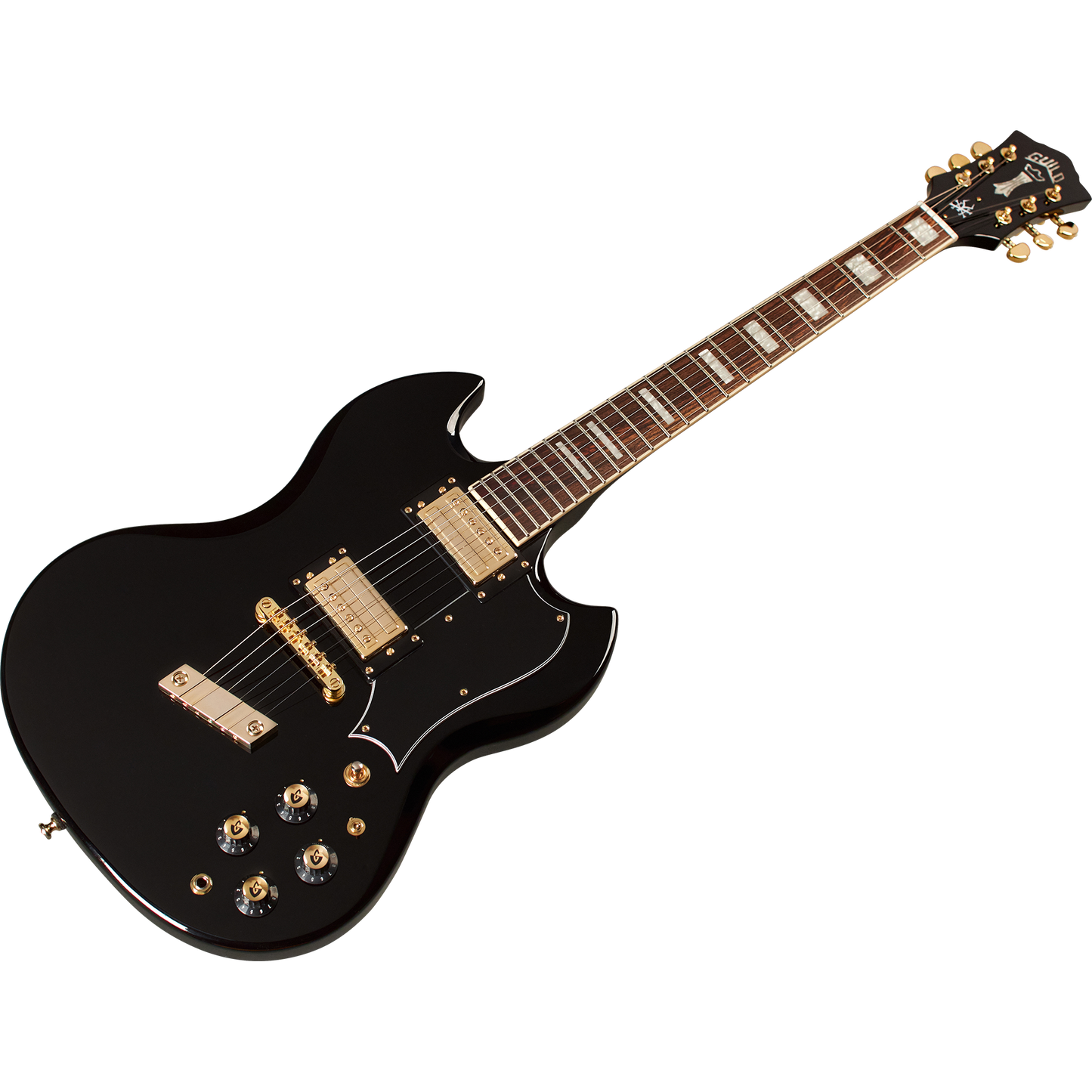 Guild Polara Kim Thayil Signature HB-1S Newark St. Electric Guitar, Black