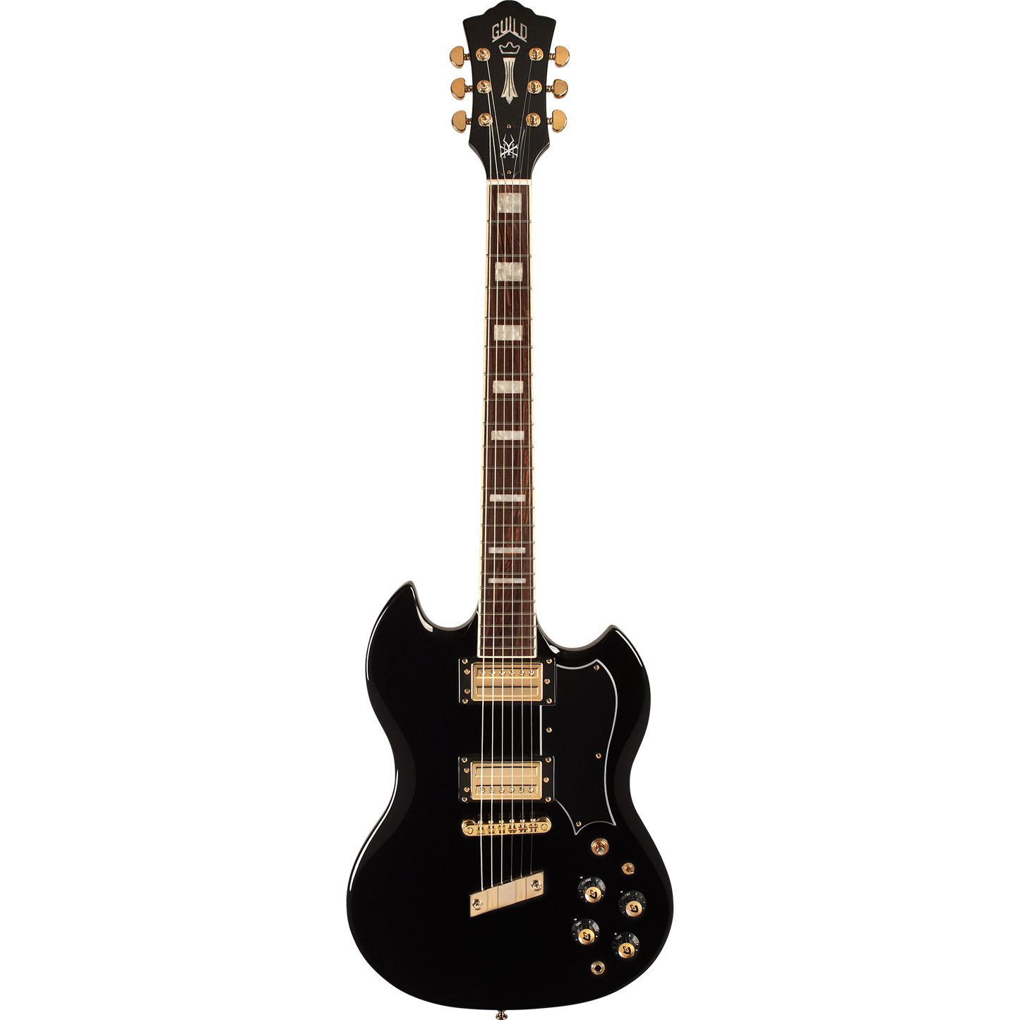 Guild Polara Kim Thayil Signature HB-1S Newark St. Electric Guitar, Black