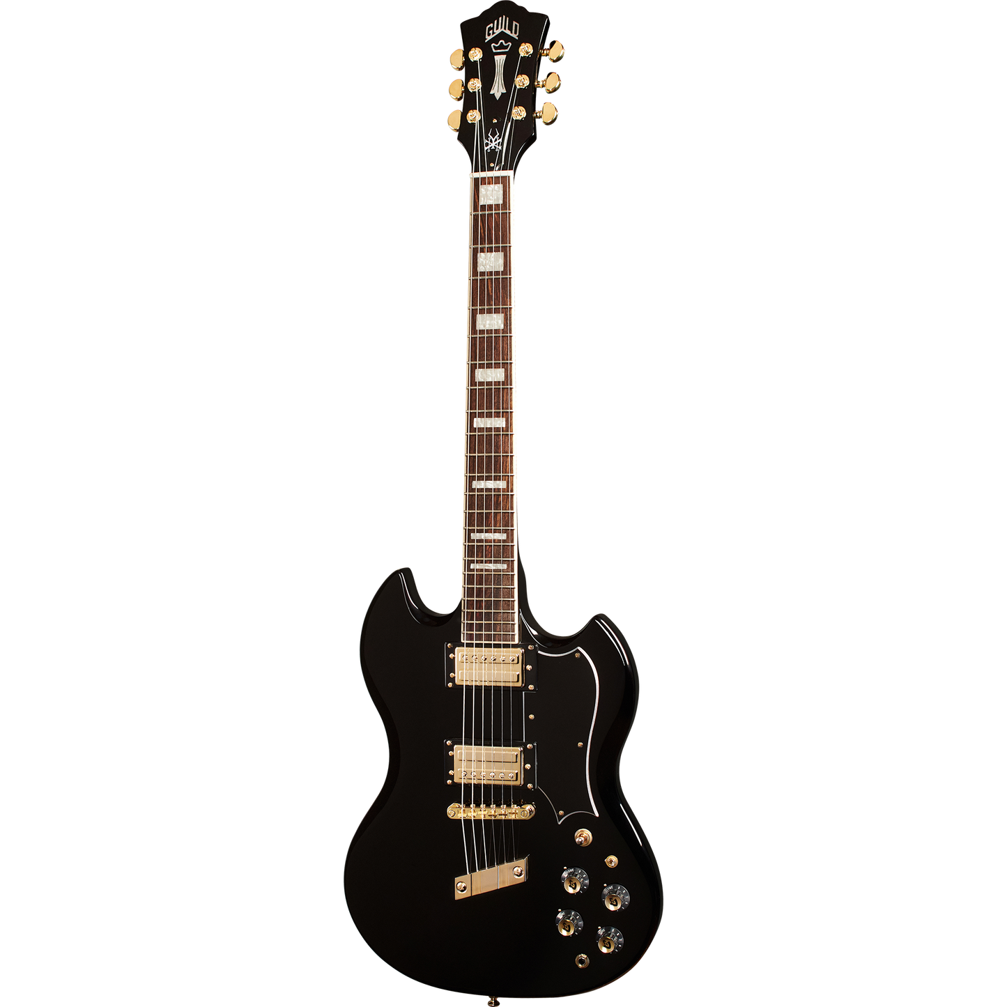 Guild Polara Kim Thayil Signature HB-1S Newark St. Electric Guitar, Black