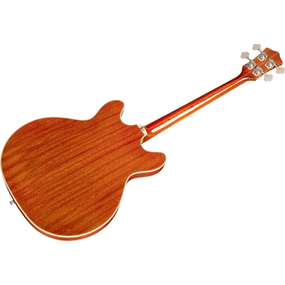 Guild Starfire II Bass Semi Hollow Double Cut Newark St. Electric Bass, Natural