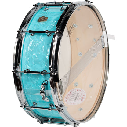 Ludwig Classic Maple Limited Edition 5x14 Snare Drum with Tube Lugs - Teal Pearl