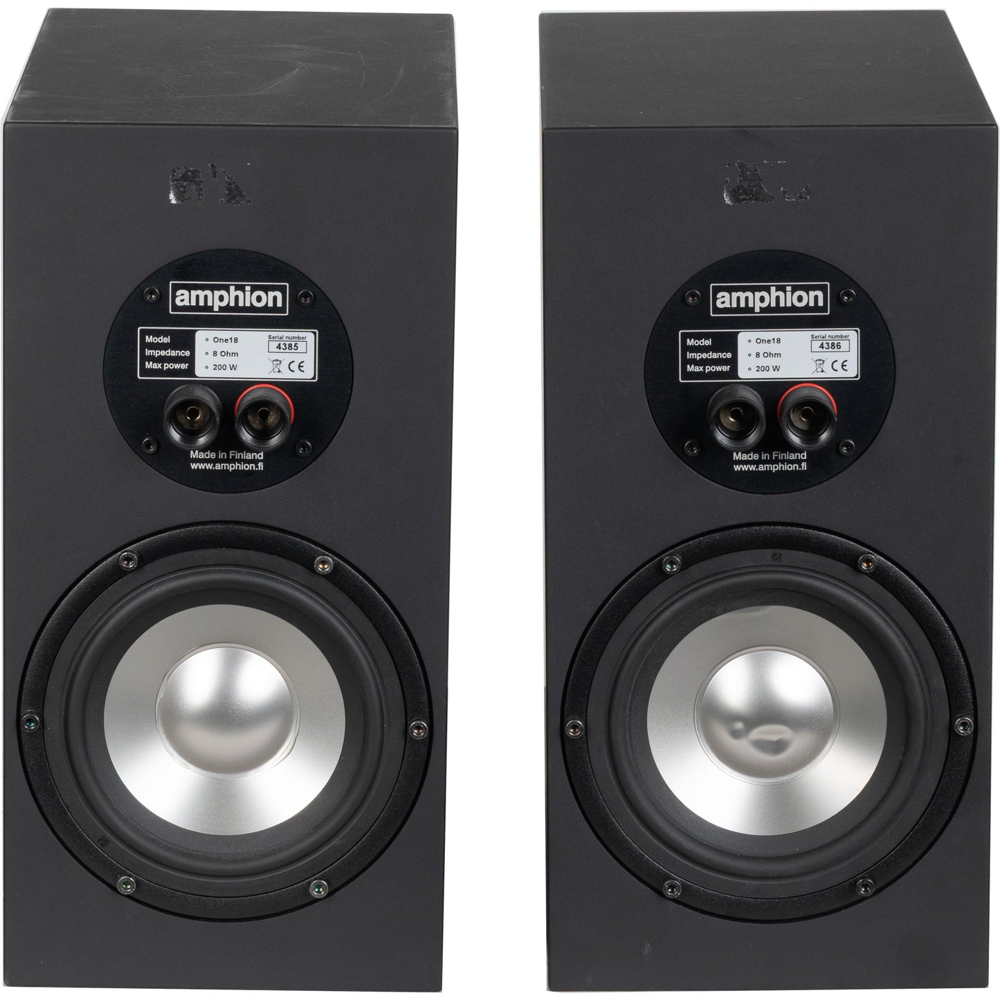 Amphion One18 Passive Studio Monitor Pair - Black
