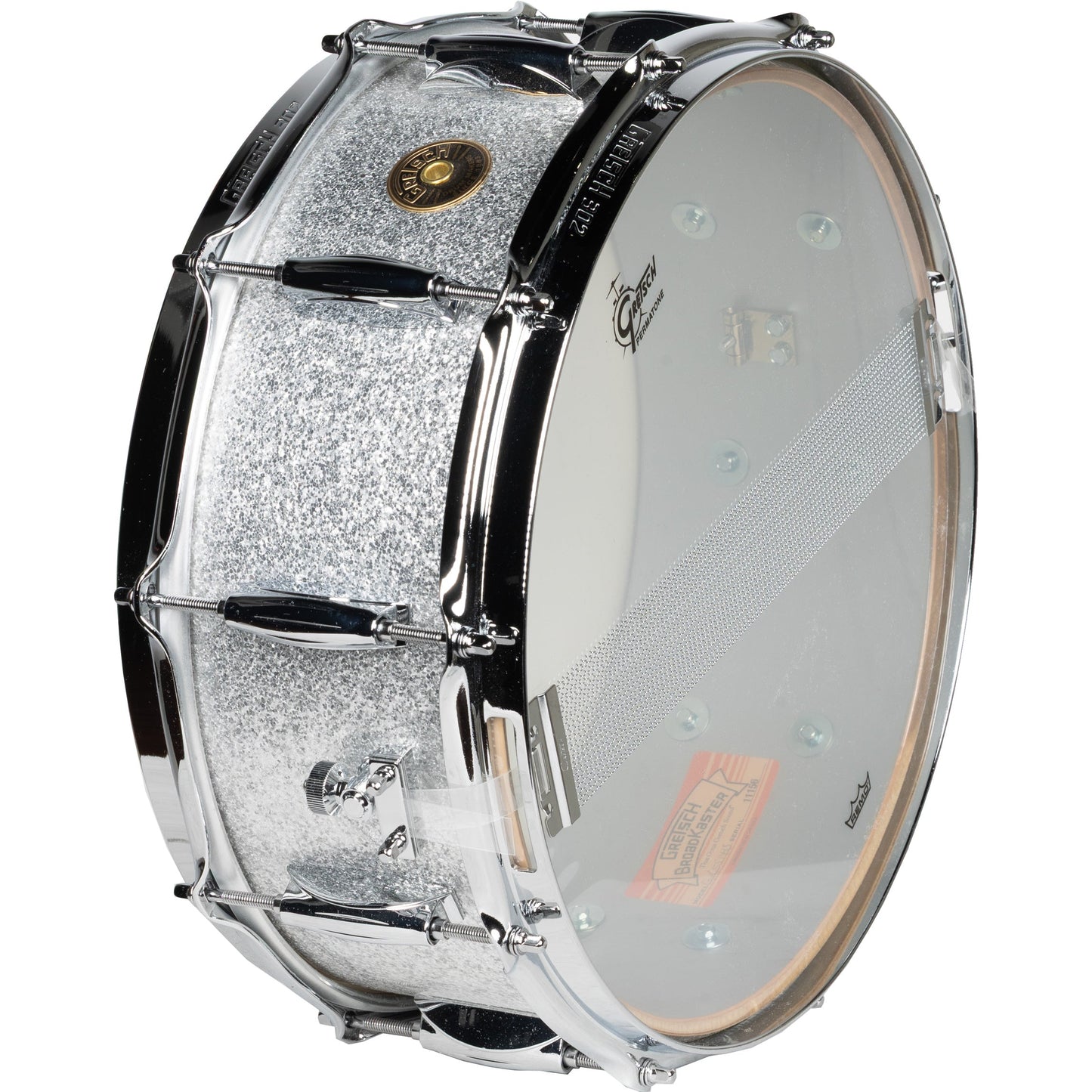 Gretsch Broadkaster 5.5x14 Snare Drum - Silver Sparkle