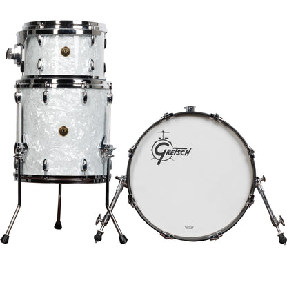 Gretsch USA Custom 3-Piece Shell Kit - 60’s White Marine Pearl