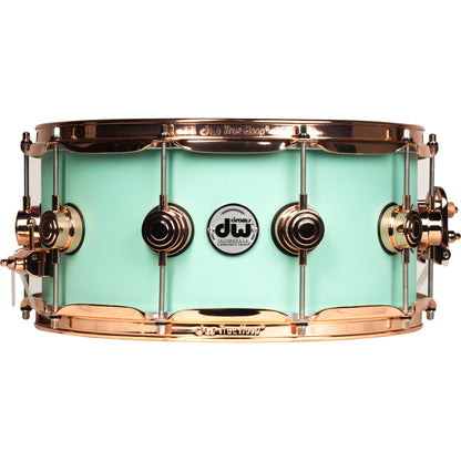 Drum Workshop Collectors Series 6.5x14 Snare Drum - Lady Libery Green Hard Satin