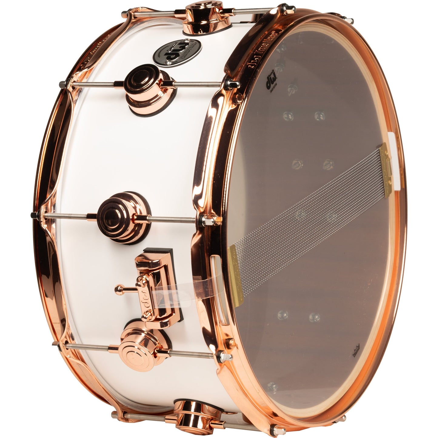 Drum Workshop Collectors Series 6.5x14 Snare Drum - Satin White Hard Satin