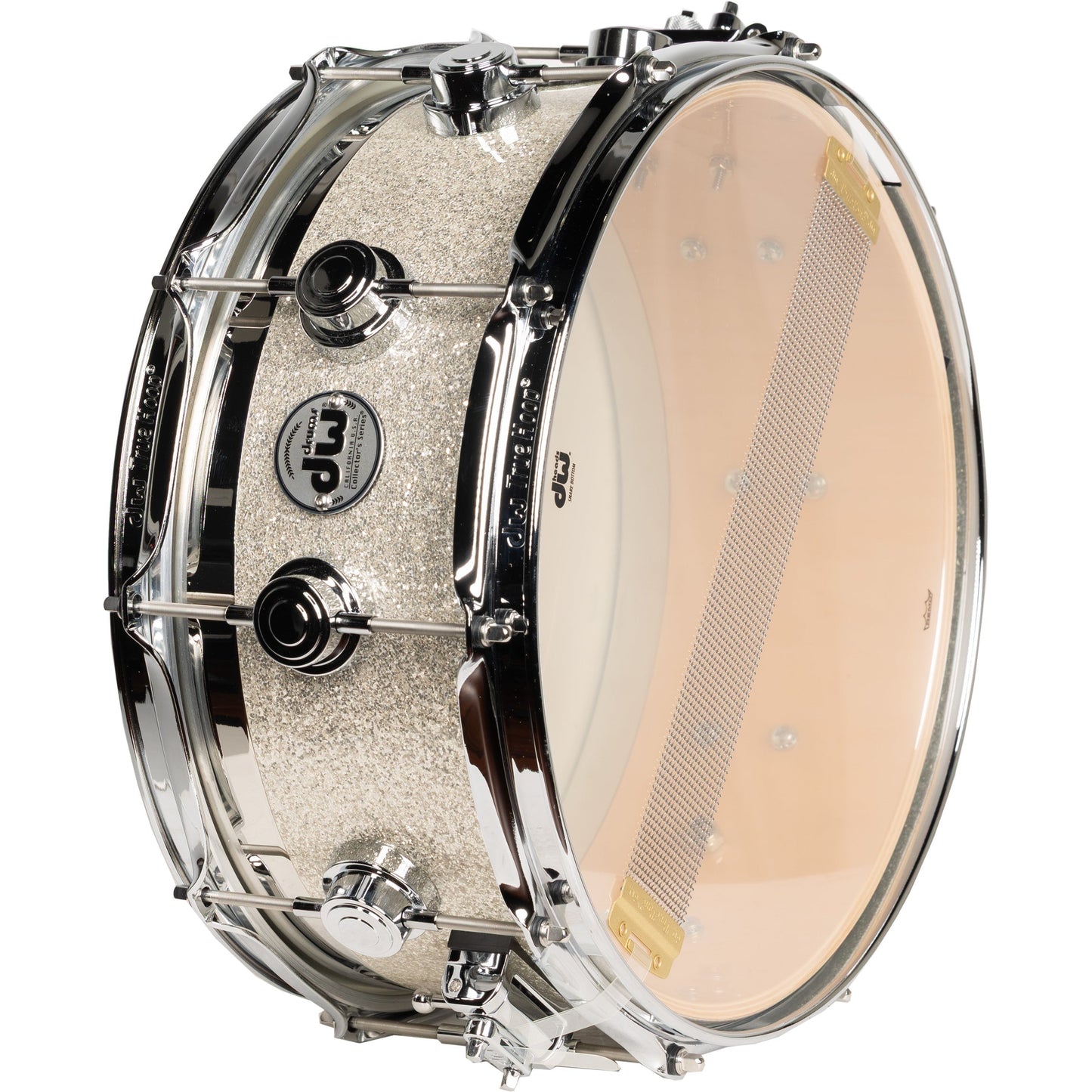 Drum Workshop Collectors Series 6x14 Snare Drum - Maple Top Edge in Broken Glass