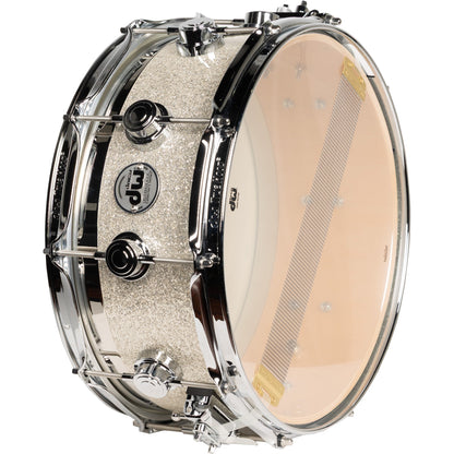 Drum Workshop Collectors Series 6x14 Snare Drum - Maple Top Edge in Broken Glass