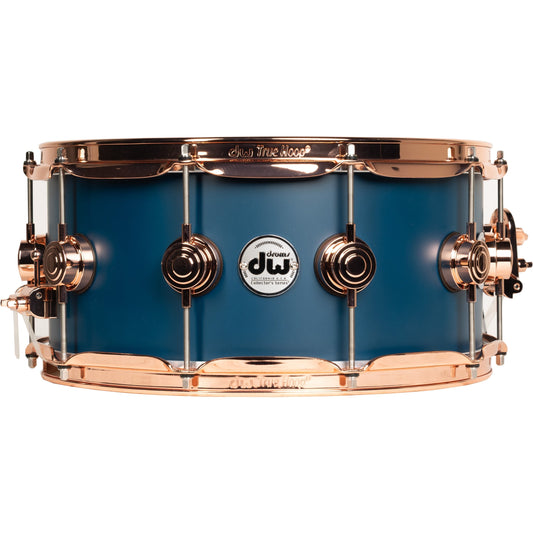 Drum Workshop Collectors Series 6.5x14 Snare Drum - Ocean Blue Hard Satin