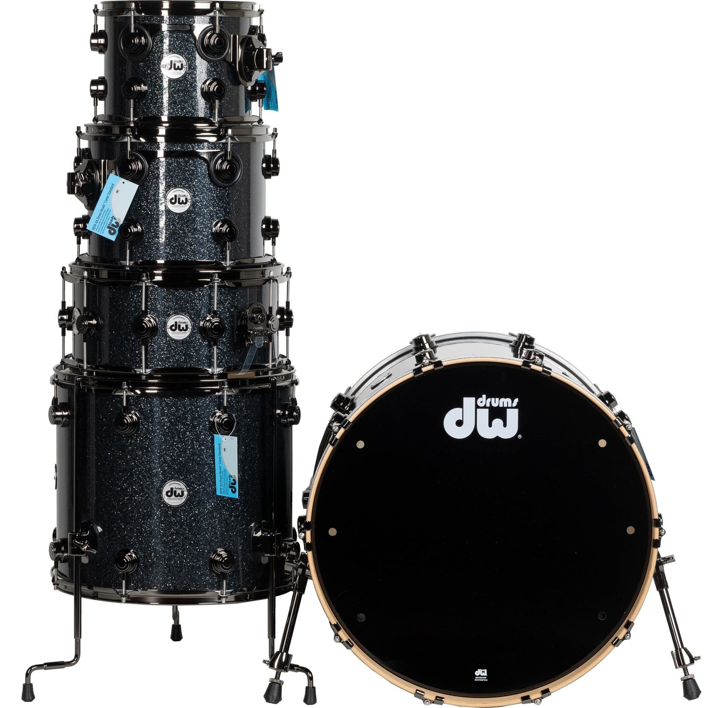Drum Workshop Collectors Series 5-Piece Shell Pack - Black Ice
