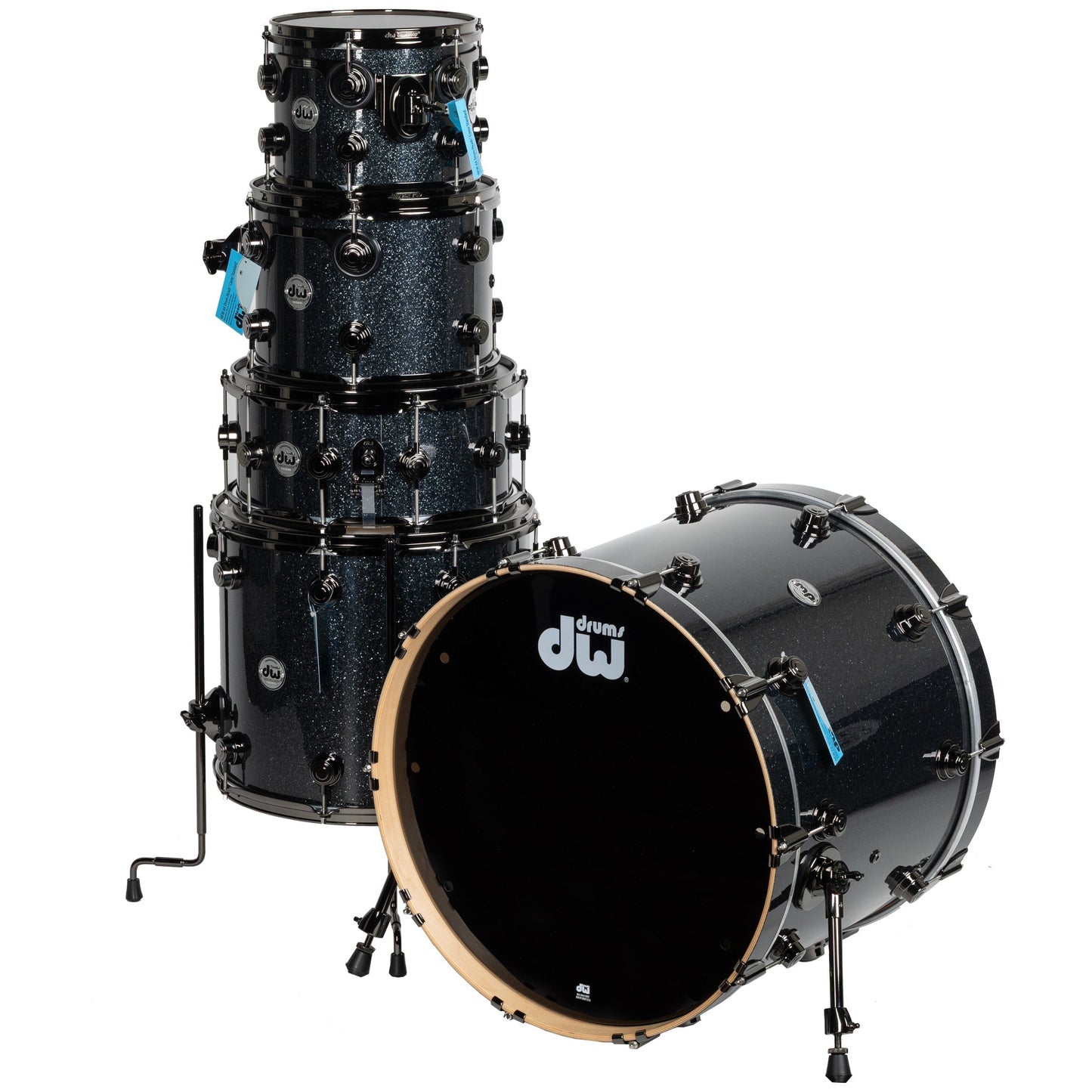Drum Workshop Collectors Series 5-Piece Shell Pack - Black Ice