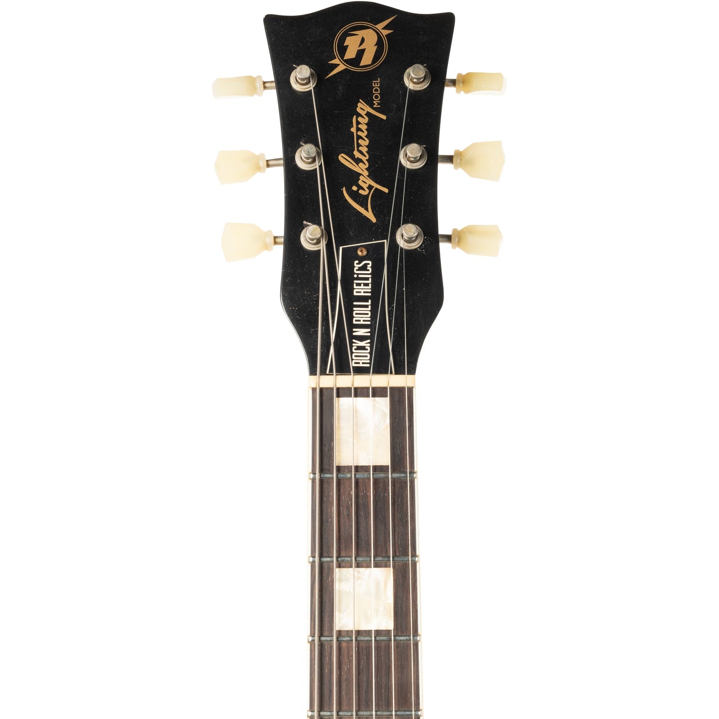 Rock n' Roll Relics Lightning Semi-Hollow Guitar - Black