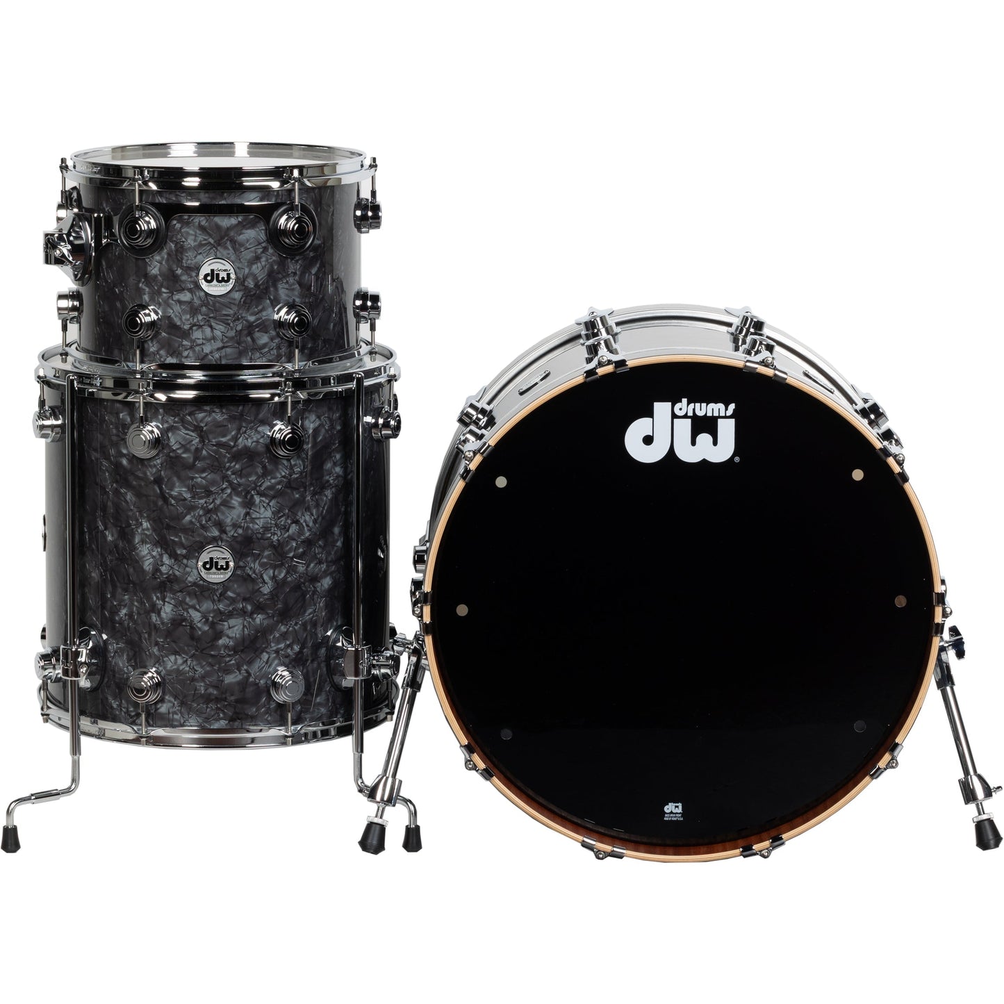 Drum Workshop Collectors Series 3-Piece Shell Kit - Black Diamond