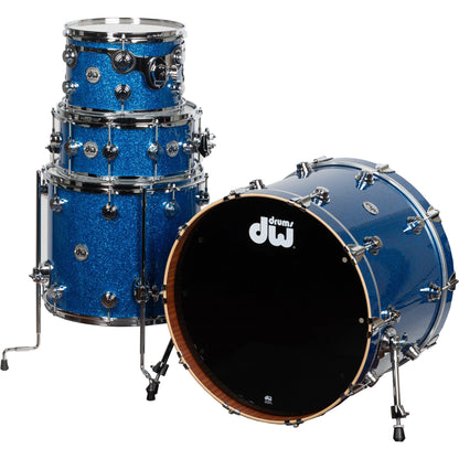 Drum Workshop Collectors Series 4-Piece Shell Kit - Blue Glass