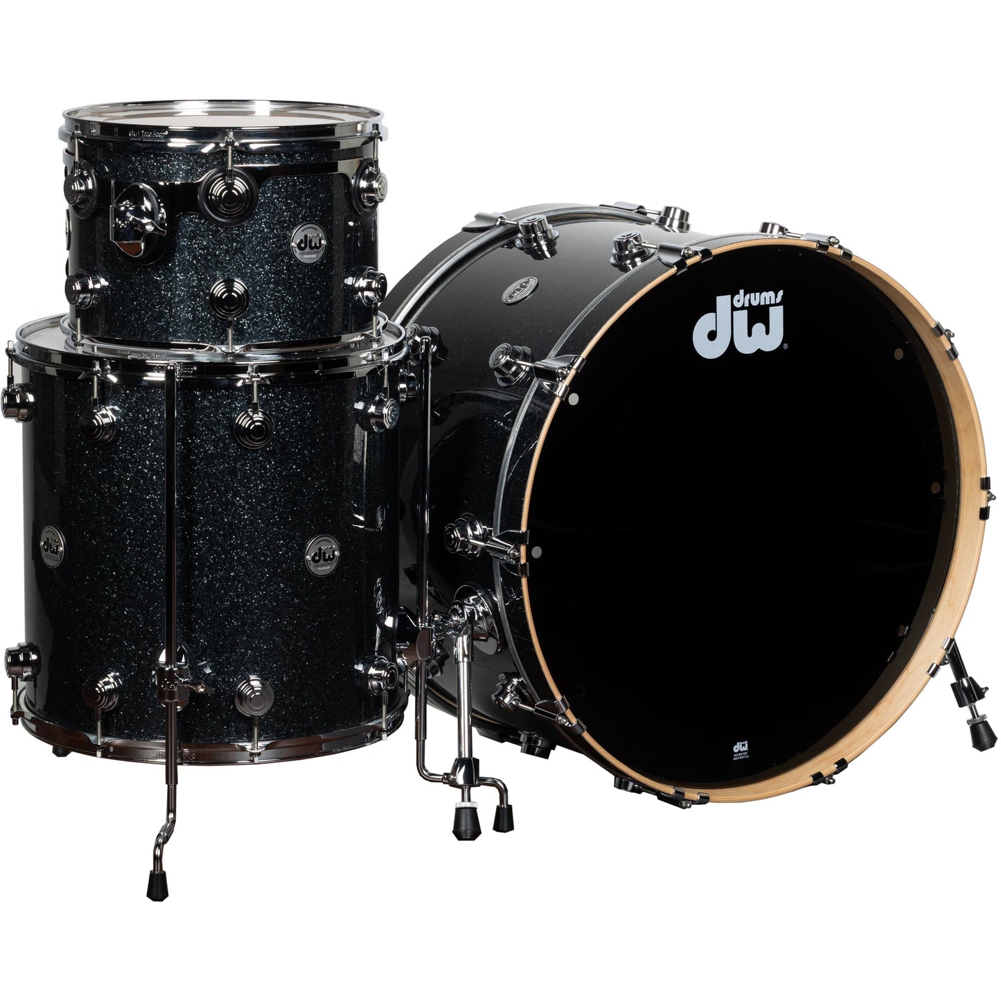 Drum Workshop Collectors Series 3-Piece Shell Kit - Black Ice