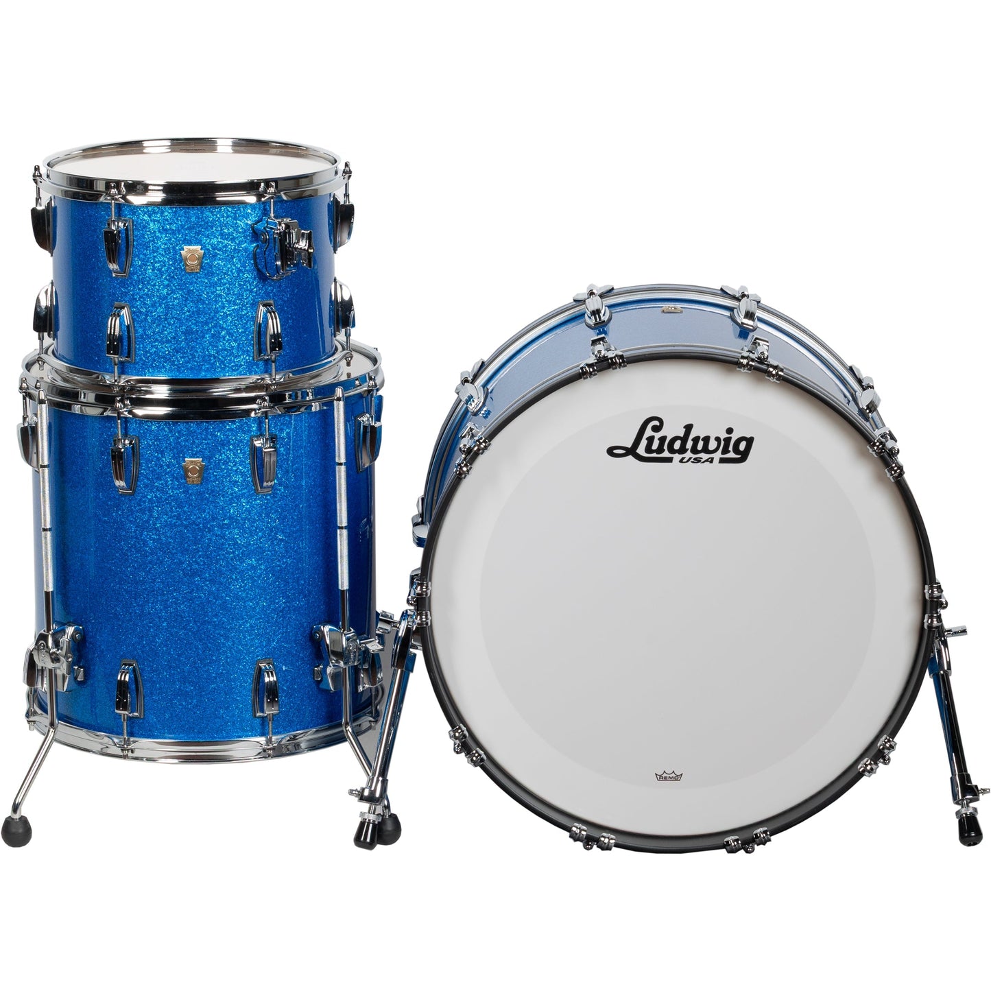 Ludwig Classic Maple Fab 3-Piece Shell Pack - Blue Sparkle
