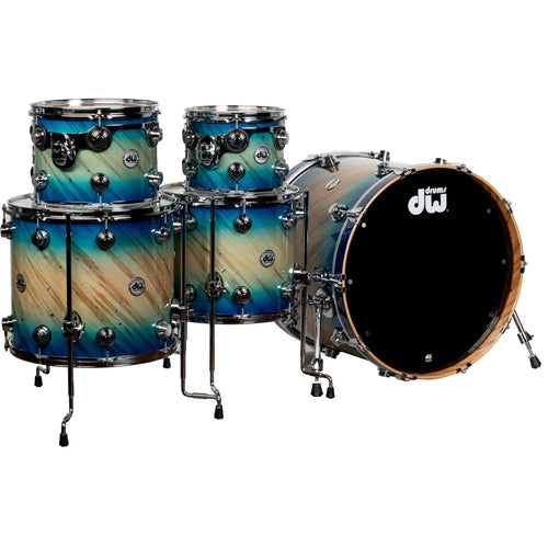 Drum Workshop Collectors Series 5-Piece Shell Kit - Carl Allen Burst/Twisted Mineral Maple