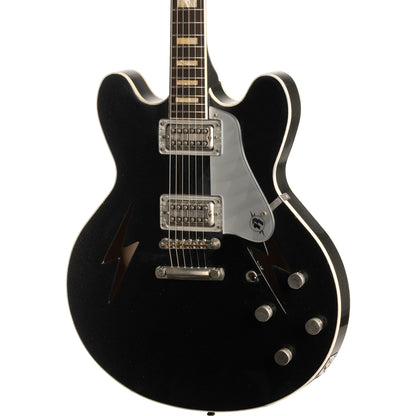 Rock n' Roll Relics Lightning Semi-Hollow Guitar - Black