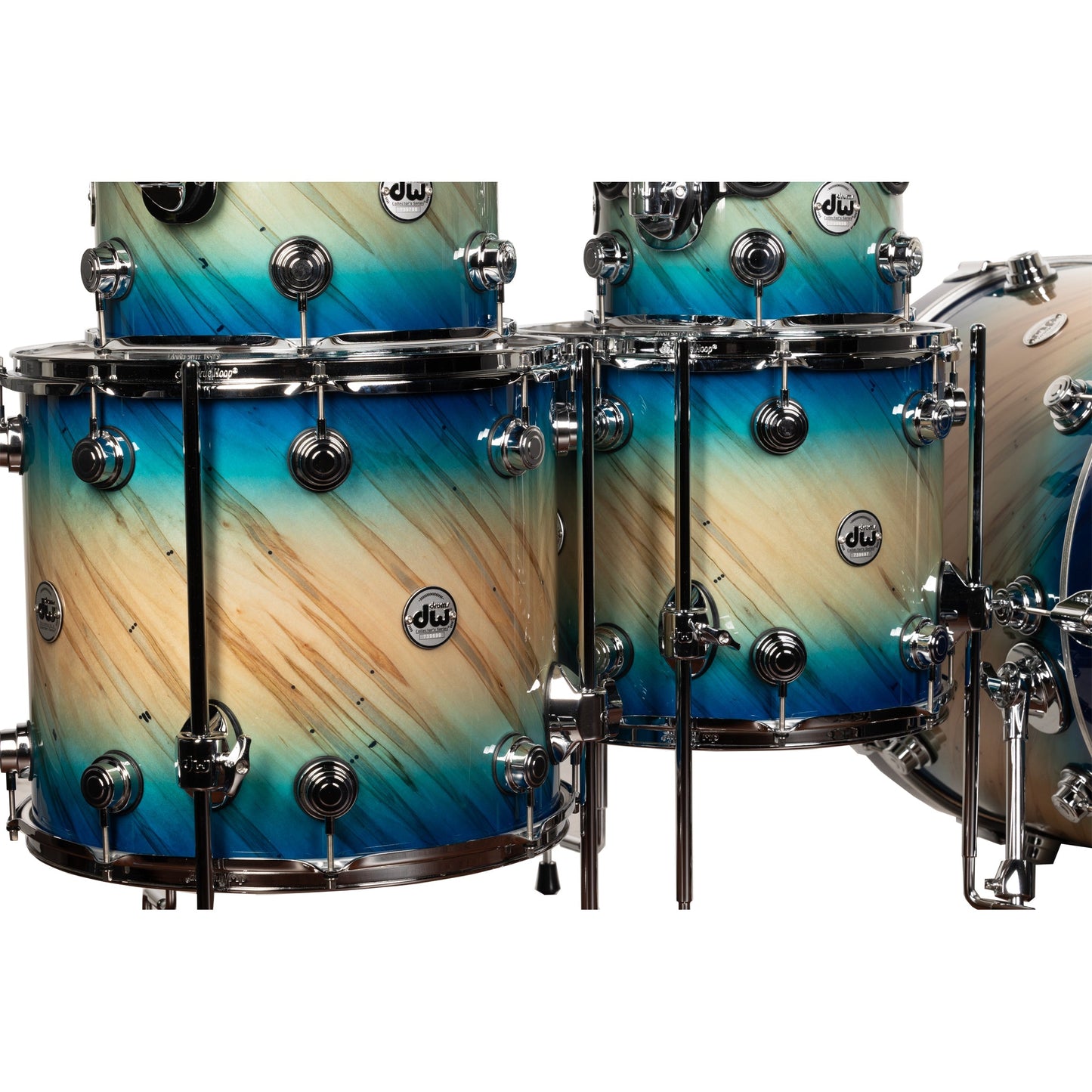 Drum Workshop Collectors Series 5-Piece Shell Kit - Carl Allen Burst/Twisted Mineral Maple