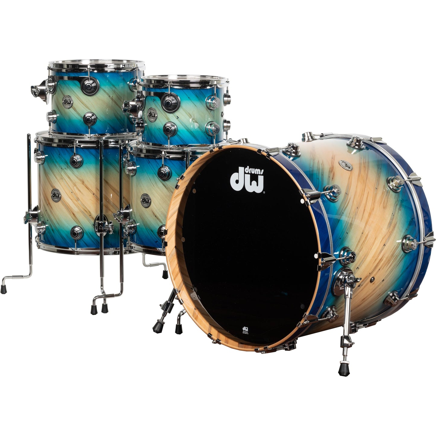 Drum Workshop Collectors Series 5-Piece Shell Kit - Carl Allen Burst/Twisted Mineral Maple