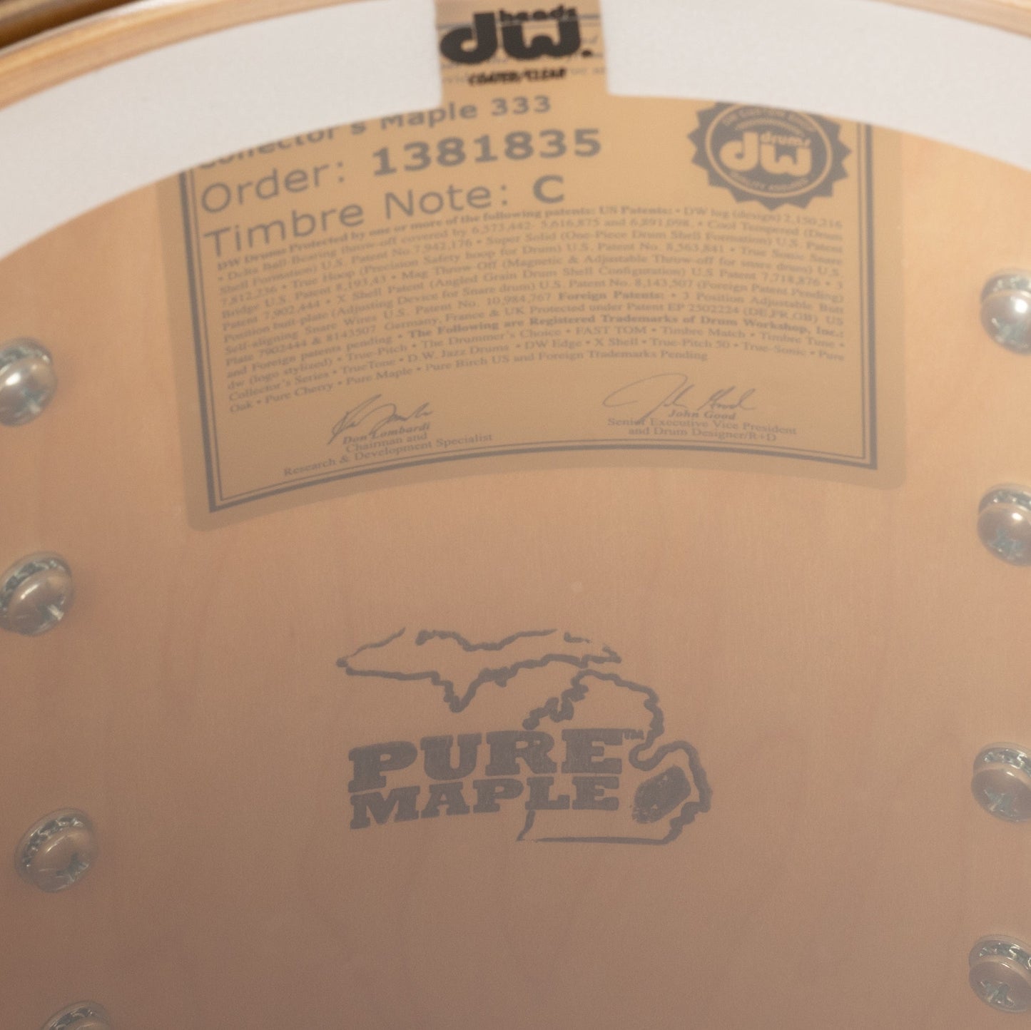 DW Collectors Series 5-Piece Shell Kit - Classic Fade Over Twisted Mineral Maple