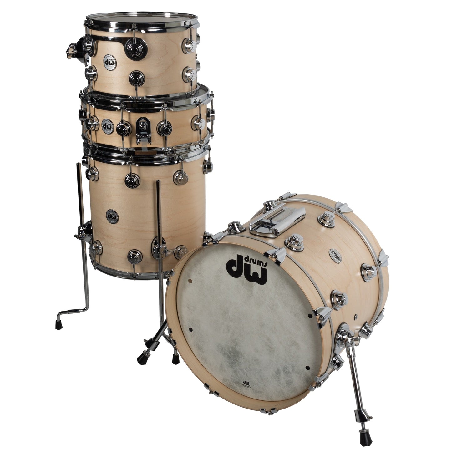 Drum Workshop Collectors Series 4-Piece Bop Shell Kit - Satin Natural