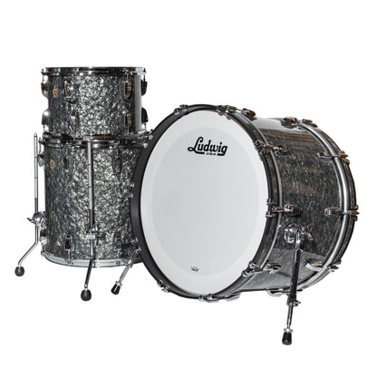 Ludwig Classic Maple 3-Piece Fab Drum Kit - Black Pearl - AIMM Exclusive