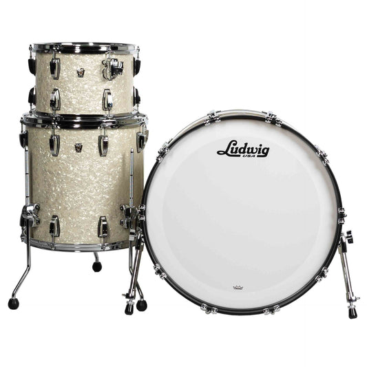Ludwig Classic Oak Pro Beat 3-Piece Drum Kit - Vintage White Marine