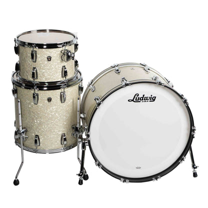 Ludwig Classic Oak Pro Beat 3-Piece Drum Kit - Vintage White Marine