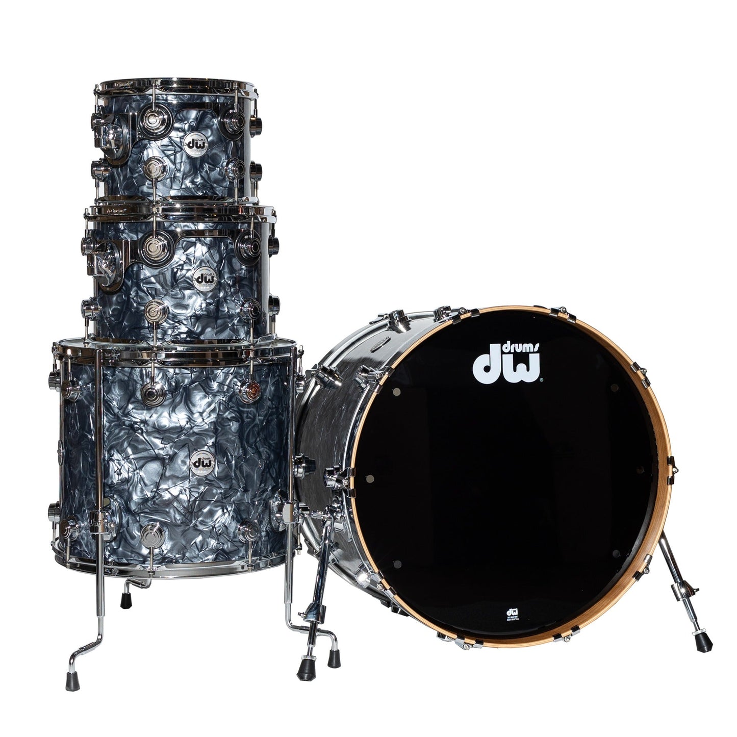 Drum Workshop Collectors Series 4-Piece Shell Pack - Grey Marine