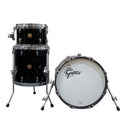Gretsch USA Custom 3-Piece Shell Kit - Solid Black Nitron